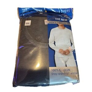 Men's Thermal Set 100% Cotton Underwear Top & Bottom Set 3XL New In Package